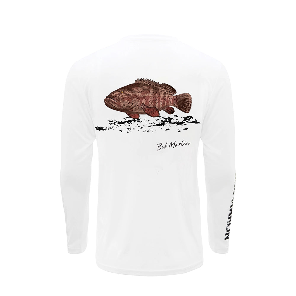 Performance Shirt Natty Grouper White