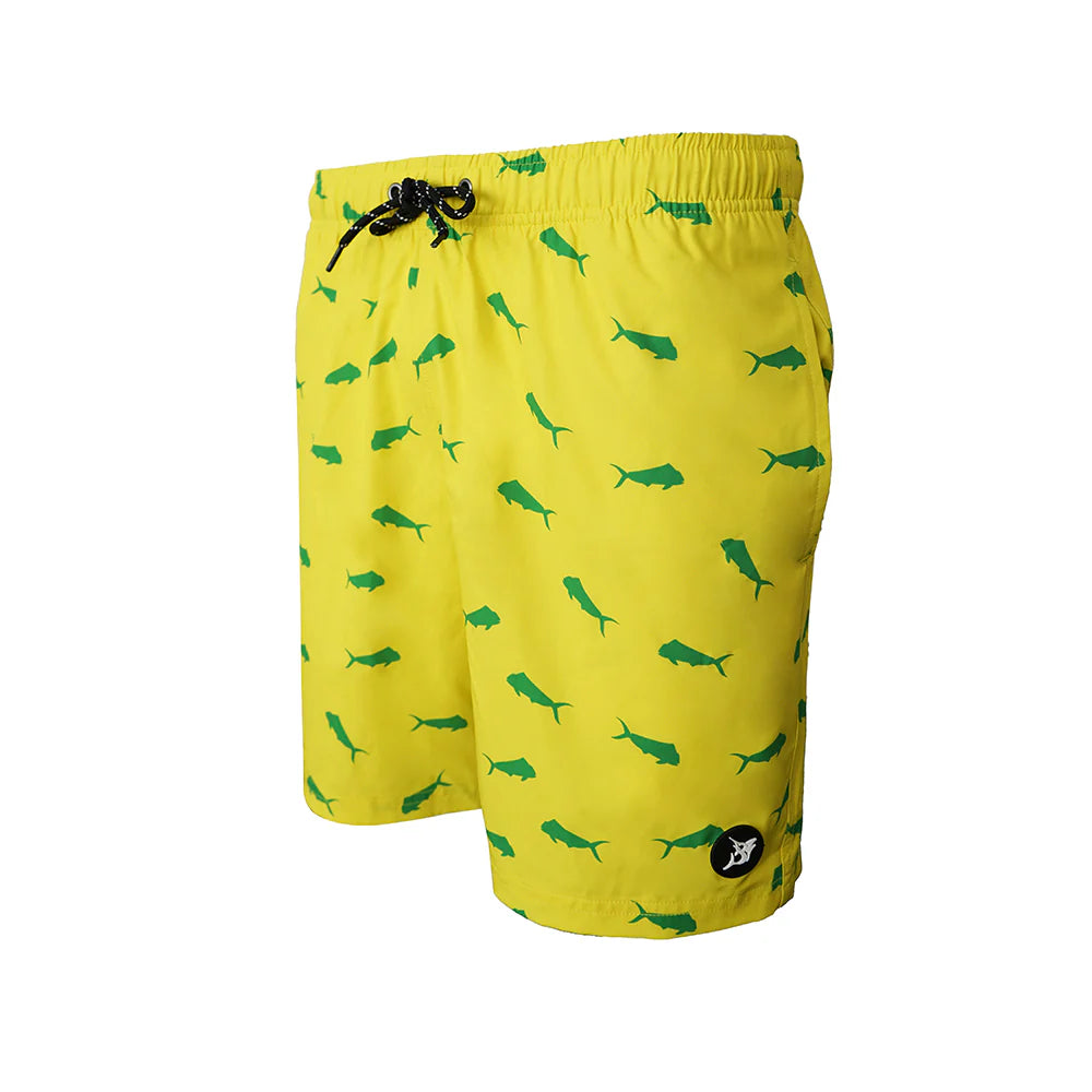 Recycled Swim Shorts Mahi Yellow - Youth