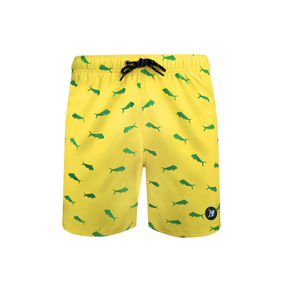 Recycled Swim Shorts Mahi Yellow - Youth